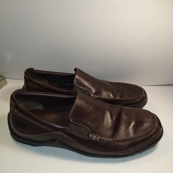 Cole Haan Tucker Venetian Brown Leather Slip On Loafers Men's sz 11M - Picture 1 of 10